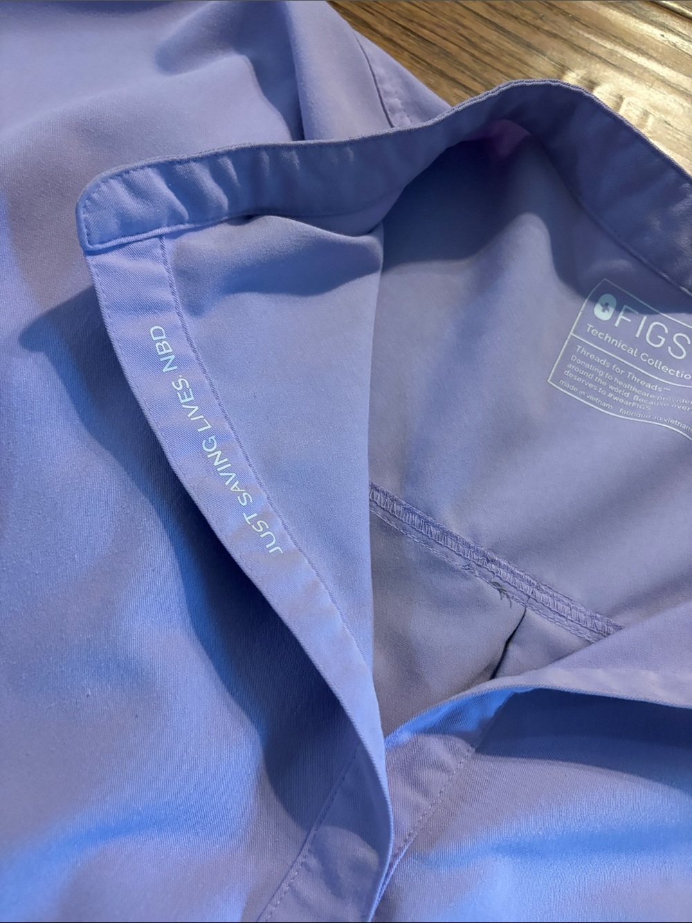 Lilac Scrub Top with Matching Pants - Picture 3 of 15